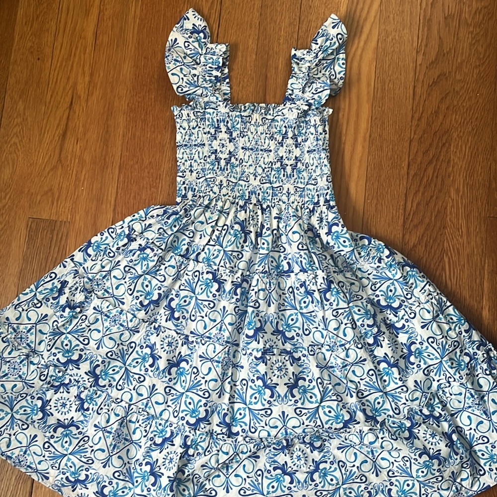 EUC Hill House mosaic tiles dress size 7/8